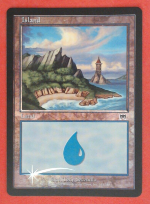 MTG Bling - Foil Old Border Retro Basic Land - Island (335