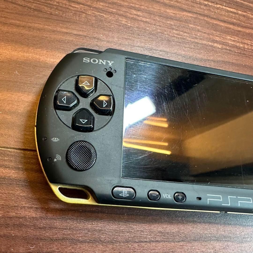 Sony PSP 3000 Monster Hunter Portable 3rd Matte Black & Gold