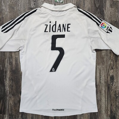 2006 Adidas Real Madrid Home Jersey Zinedine Zidane Kids XL Liga