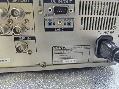 Vintage Sony FXE-120 Video Editing System USED | eBay
