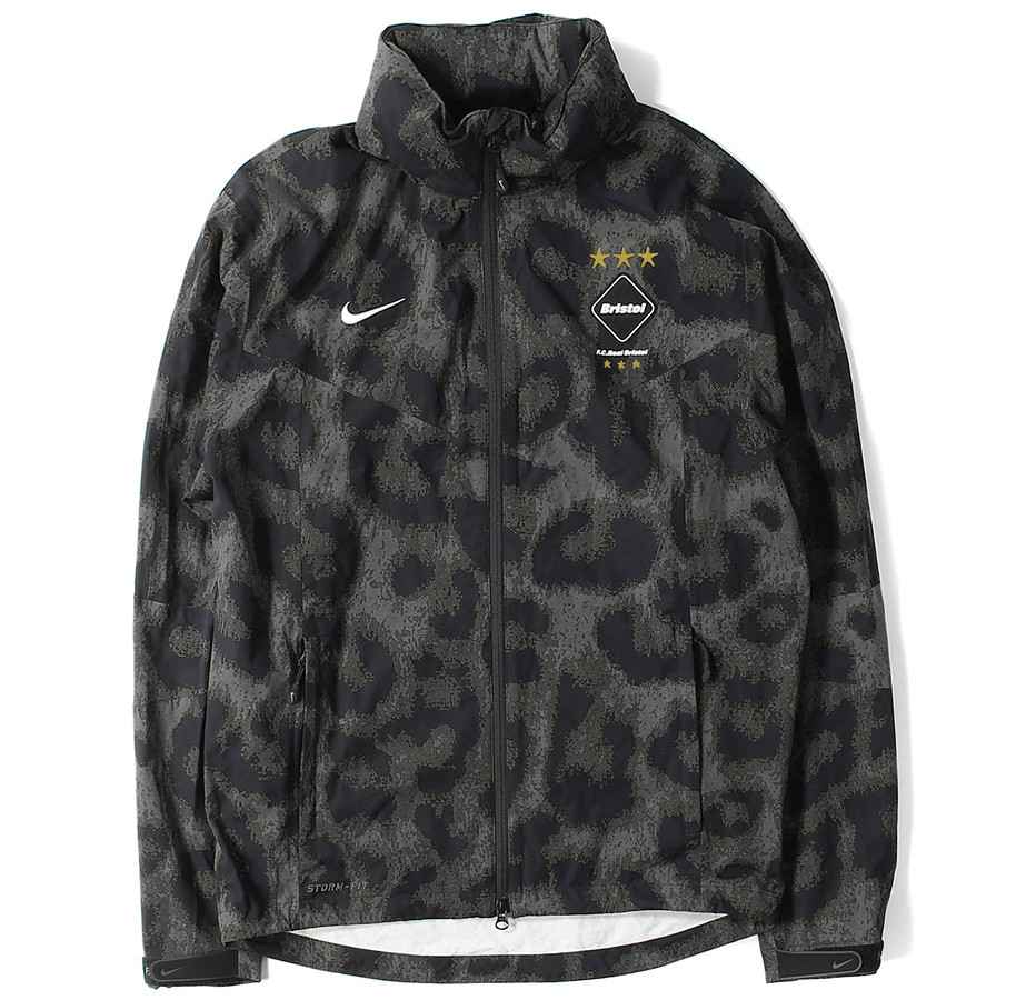 NIKE FC REAL BRISTOL FCRB STORM-FIT RAIN JACKET CAMO Sz.L 716113