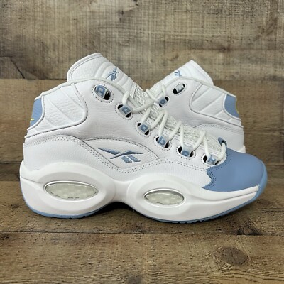 Reebok Question Mid GS Youth Size White Blue Denver Nuggets Allen