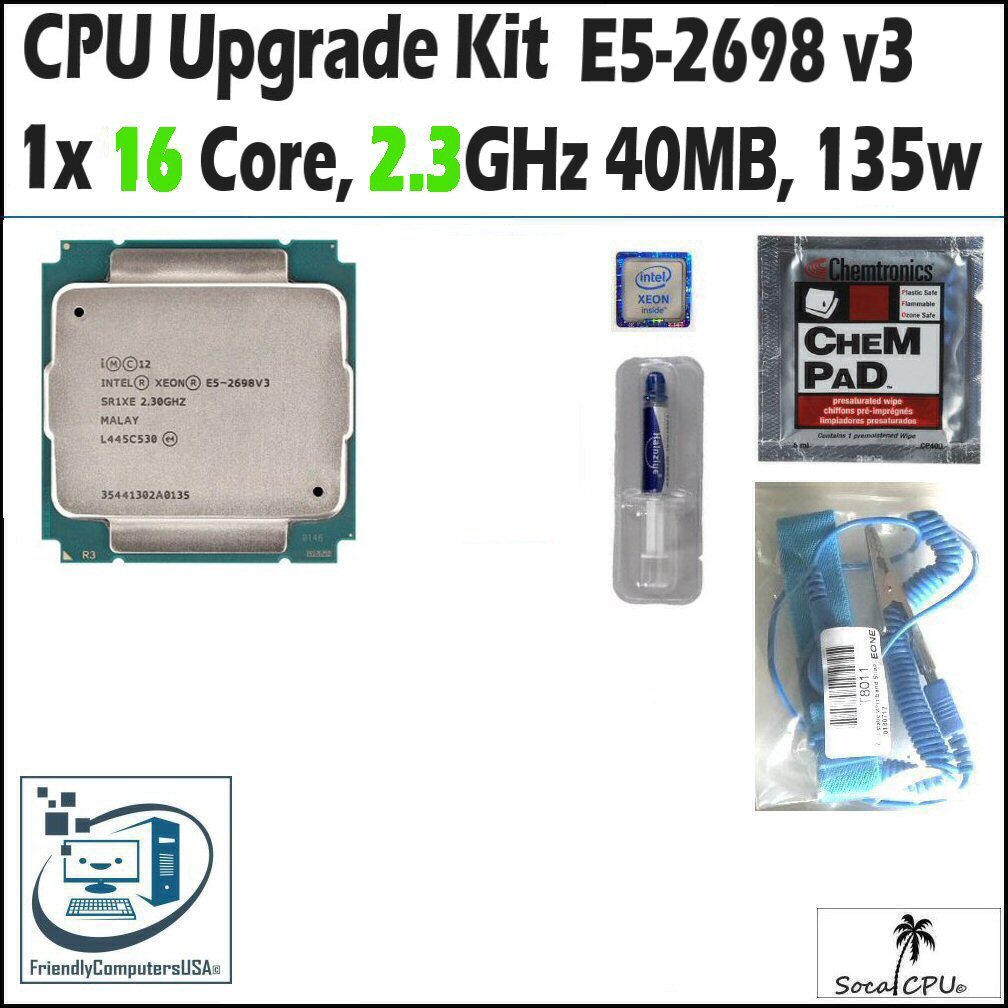 HP Z440,Z640, Z840 Workstation CPU Processor Upgrade kit up to 18