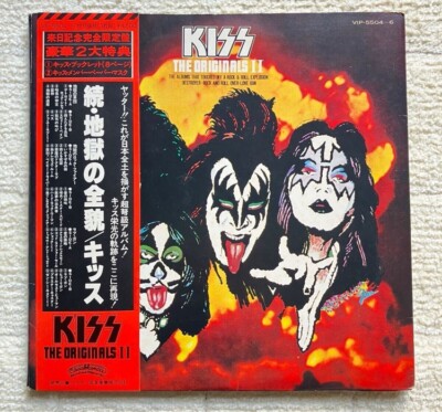 KISS -The Originals 2- VIP5504 JAPAN VINYL w/Obi,4 Paper mask not