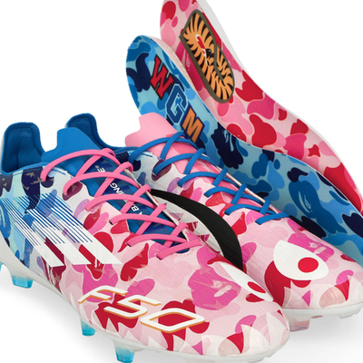 Size 12 - BAPE x adidas Adizero F50 Elite FG Pink for sale online