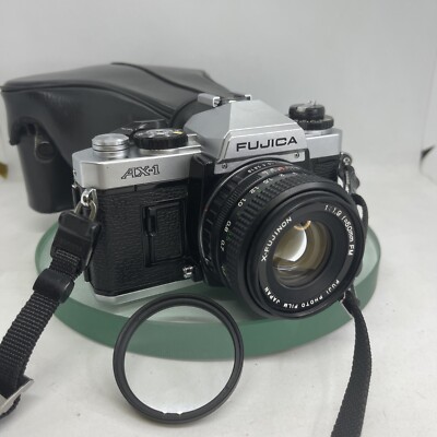FUJICA AX-1 SLR CAMERA 35MM FILM CAMERA WITH 50MM X-FUJINON 1:1.9