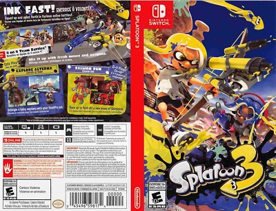 Nintendo Switch SPLATOON 3 replacement box art | eBay