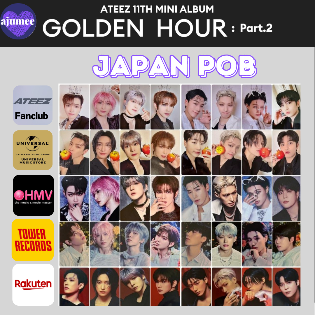 ATEEZ - GOLDEN HOUR : Part.2 11TH MINI ALBUM JAPAN POB Official