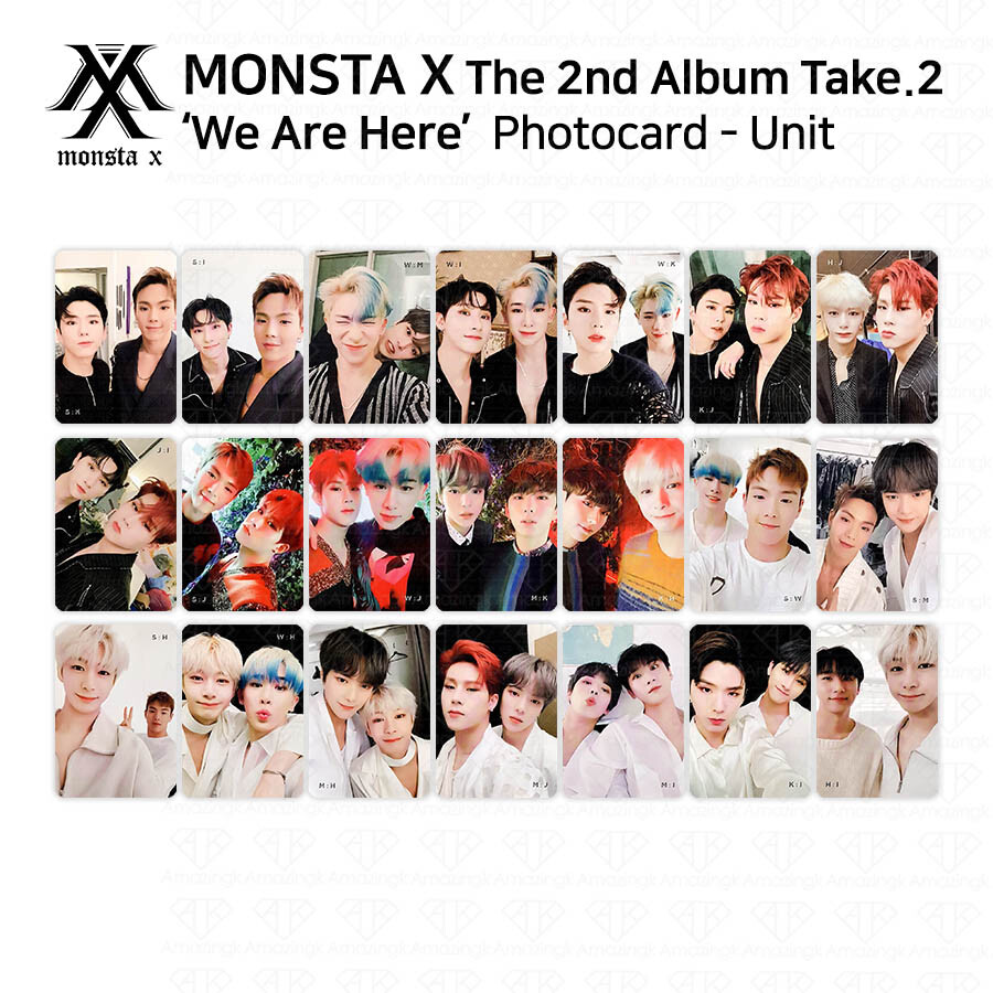 MONSTA X 2nd Album Take 2 We Are Here Official Photocard Unit