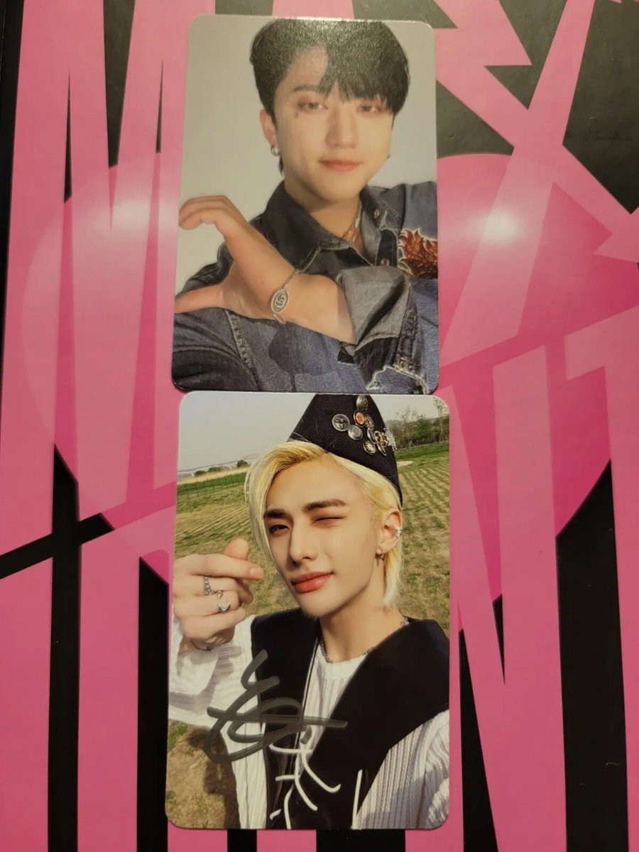 signed hyunjin heart version maxident album with presale extras | eBay