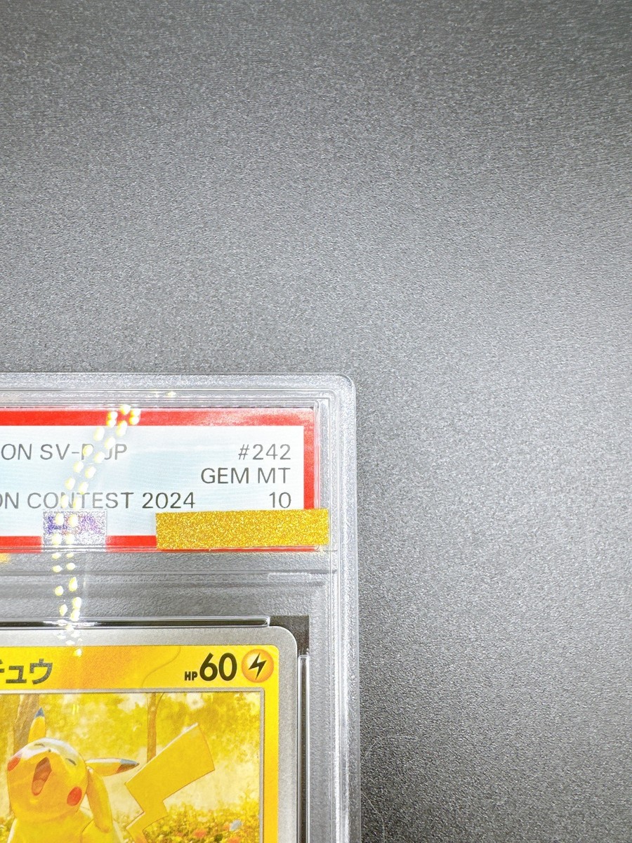PSA 10 Pokemon Card Pikachu Illustration Contest Promo 242/SV-P