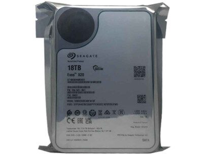 Seagate Exos X20 18TB 7200 SATA 6Gb/s 3.5
