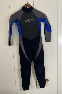 O'NEILL Hamer Full Body Wet Suit Back Zip Womens Size 8 Black Gray