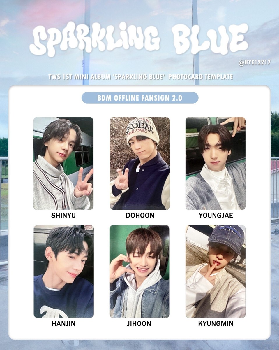 TWS 1st mini album SPARKLING BLUE BDM Blue Dream Media fansign 2.0