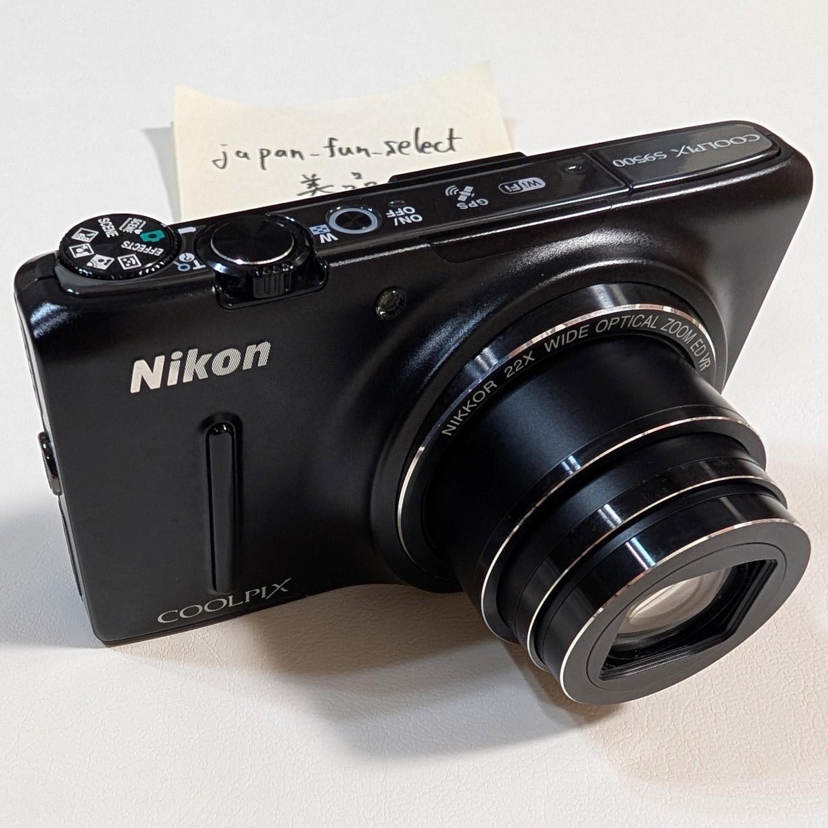 N.MINT Nikon COOLPIX S9500 Digital Camera Black 18.1MP 22x Zoom