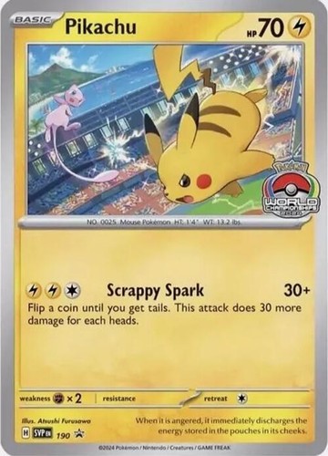 Pikachu 291/SV-P PROMO Pokemon Card 2025 Gym Event Japanese
