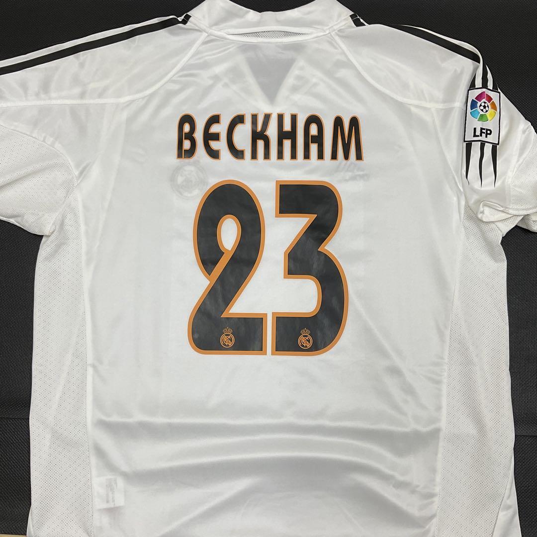 Vintage Beckham Real Madrid 04/05 Home Size L adidas Soccer Jersey