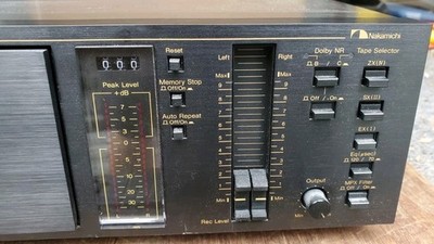 Nakamichi BX-125 2-Head Cassette Deck Stereo Made In Japan Working