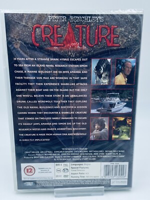 Creature Original RARE Import Dvd -Peter Benchley, Craig T. Nelson