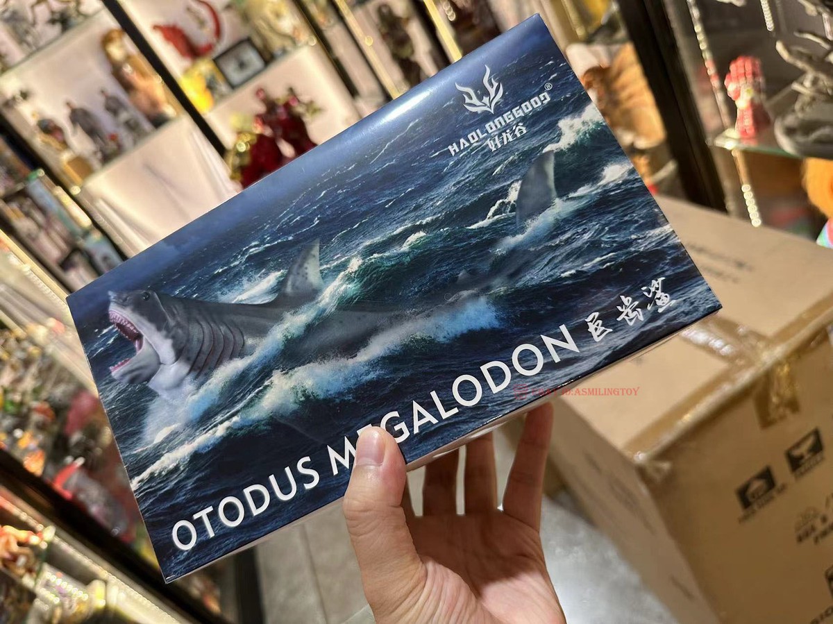 Haolonggood Otodus Megalodon Animal Model PVC Toy | eBay