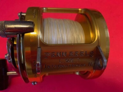 PENN INTERNATIONAL II 50S 2-SPEED LEVER DRAG TROLLING FISHING REEL