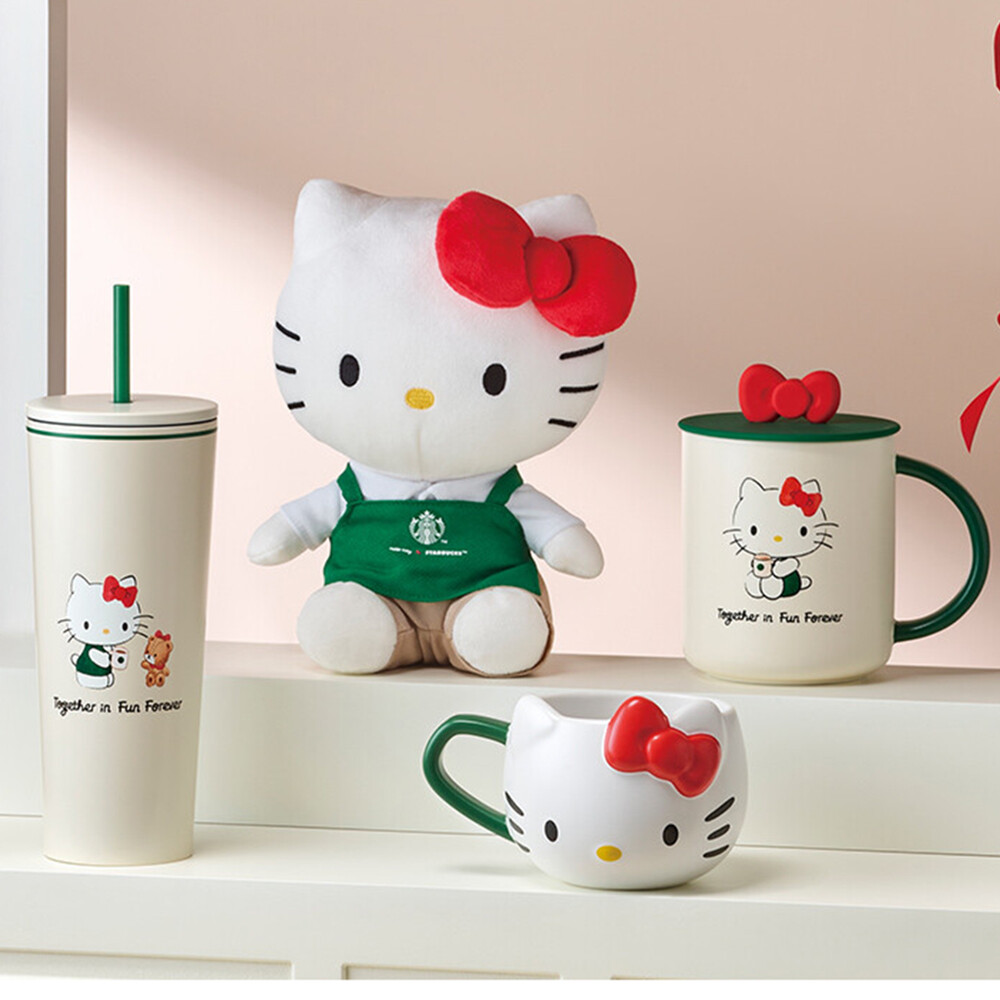 STARBUCKS KOREA 2024 Hello Kitty MD Tumbler Mug Doll Limited