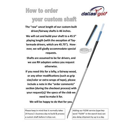 Graphite Design Tour AD CQ 7 Graphite Shaft + Adapter & Grip | eBay