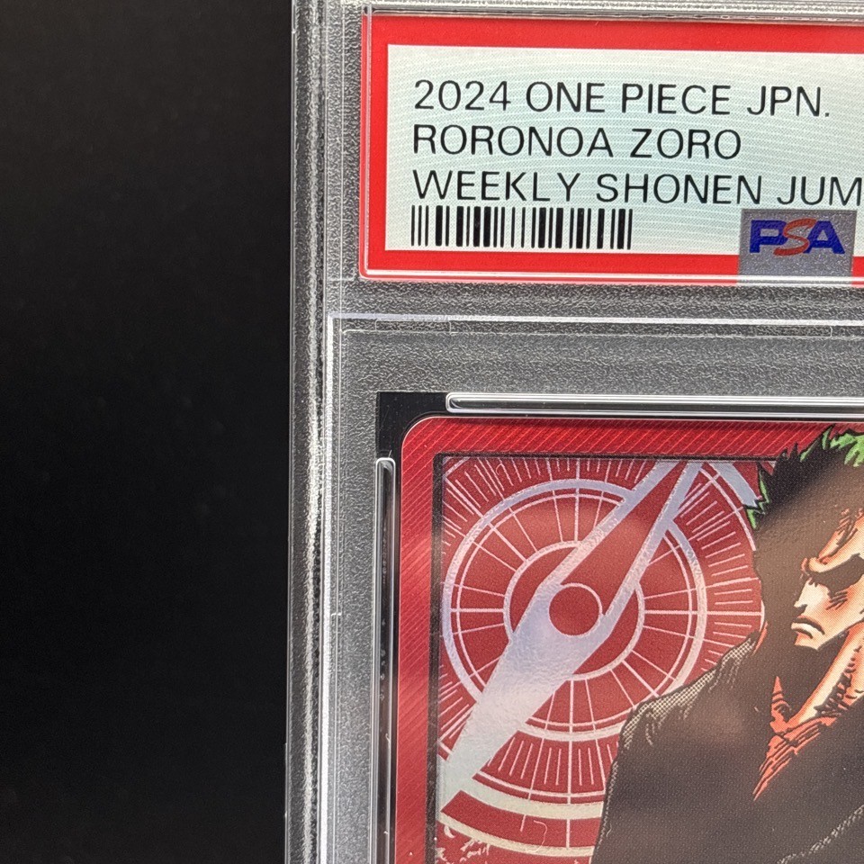 PSA 10 Roronoa Zoro OP01-001 L LECAFIG Weekly Jump Promo One Piece