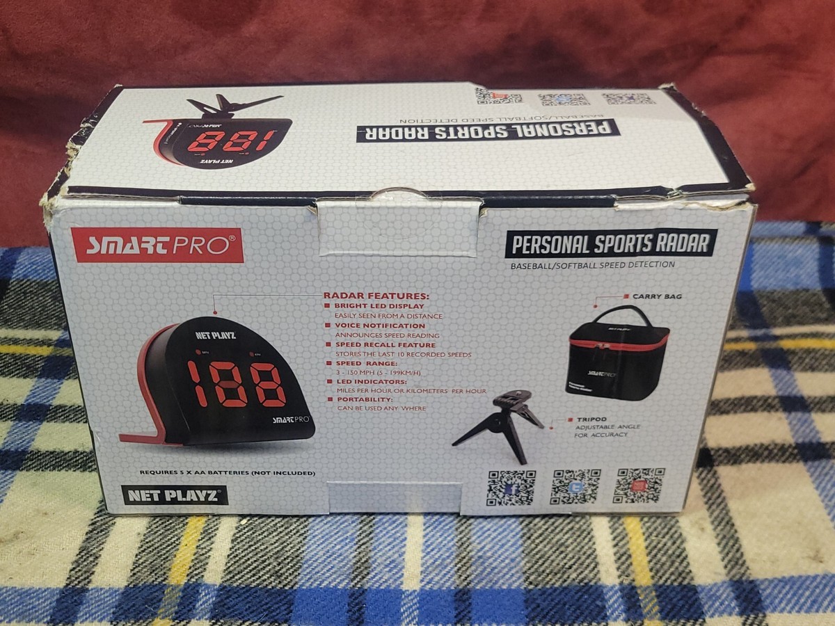 Net Playz Smart Pro Personal Sports Radar Detector Baseball