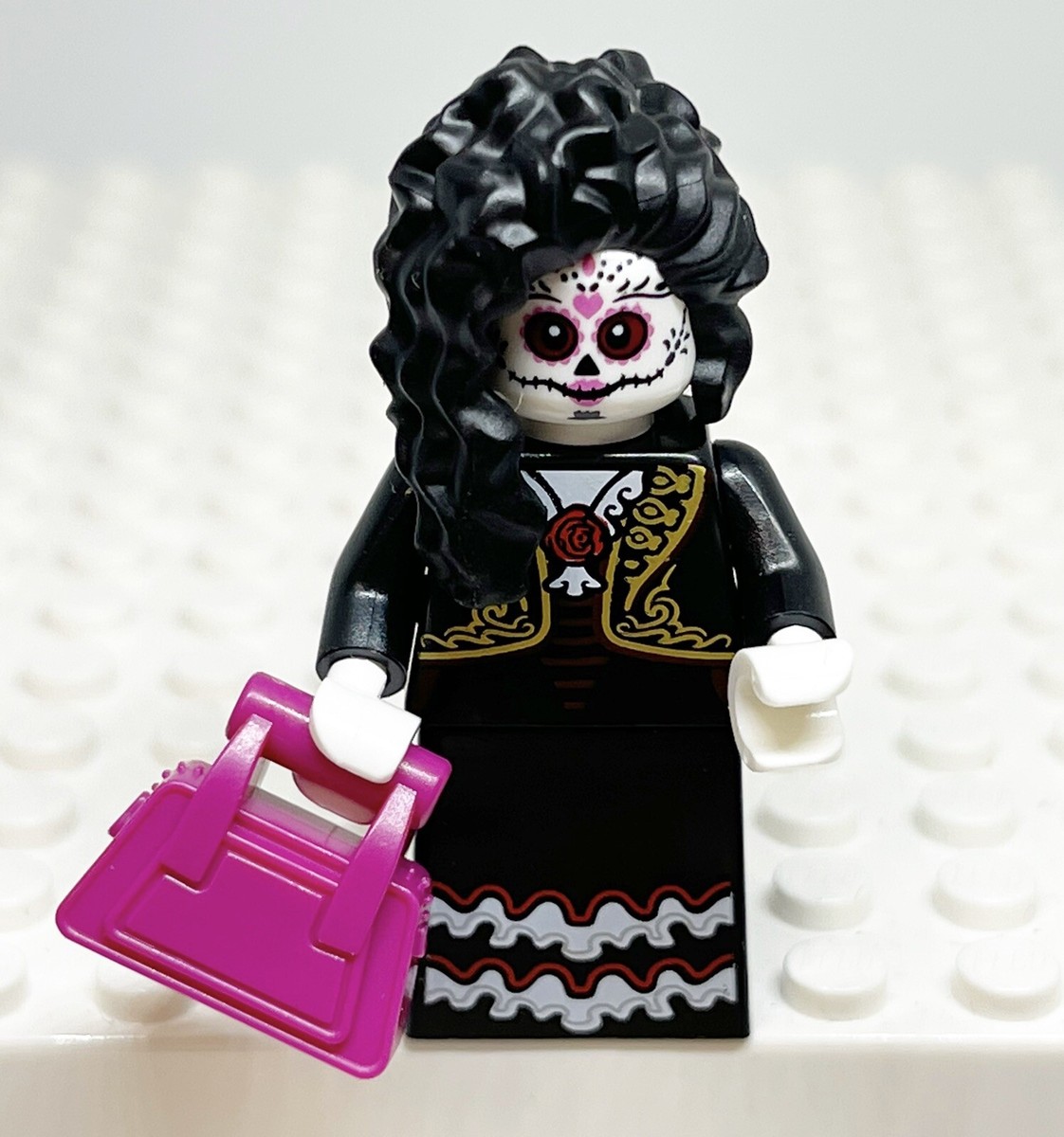 Lego Day Of The Dead Skeleton La Catarina Halloween BAM Minifigure