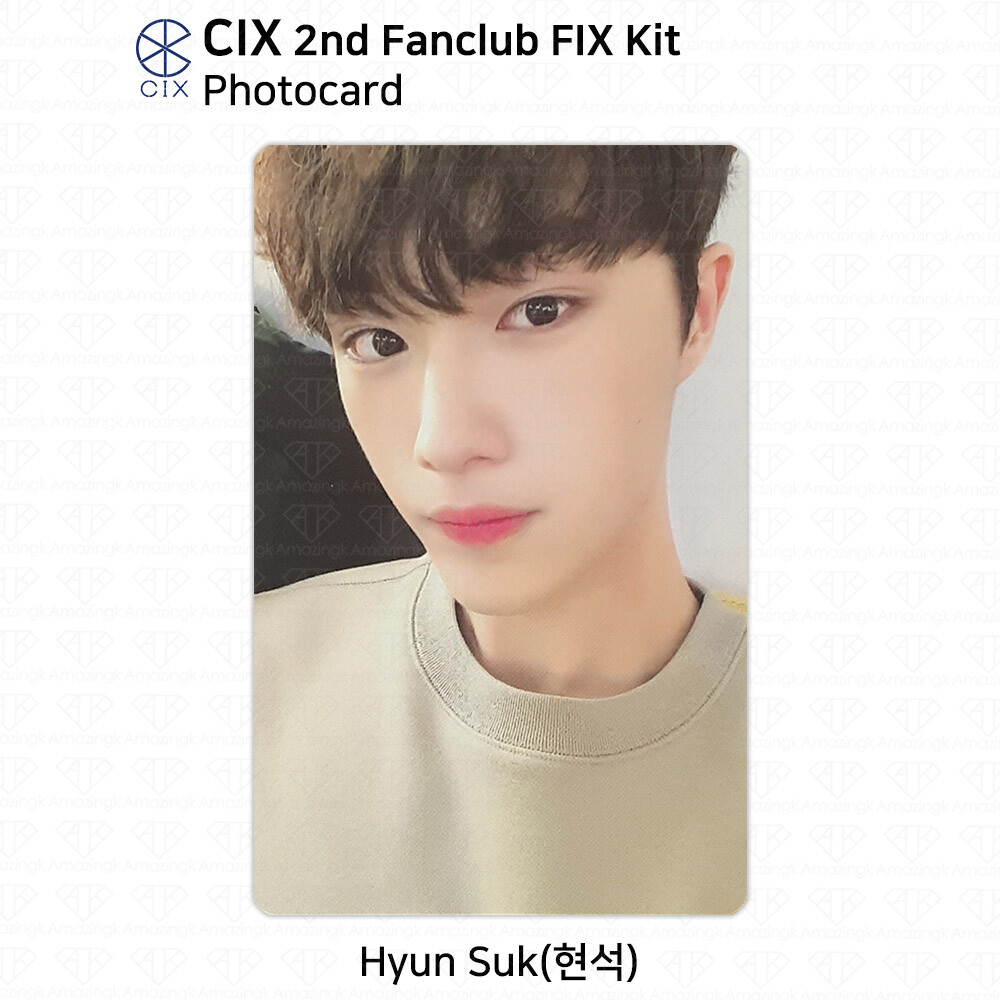 CIX 2nd Fanclub FIX Official Photocard BX Hyunsuk Jinyoung