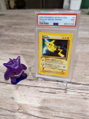PSA 7 Dutch Pikachu 4 Movie Promo 2000 Pokemon World Collection