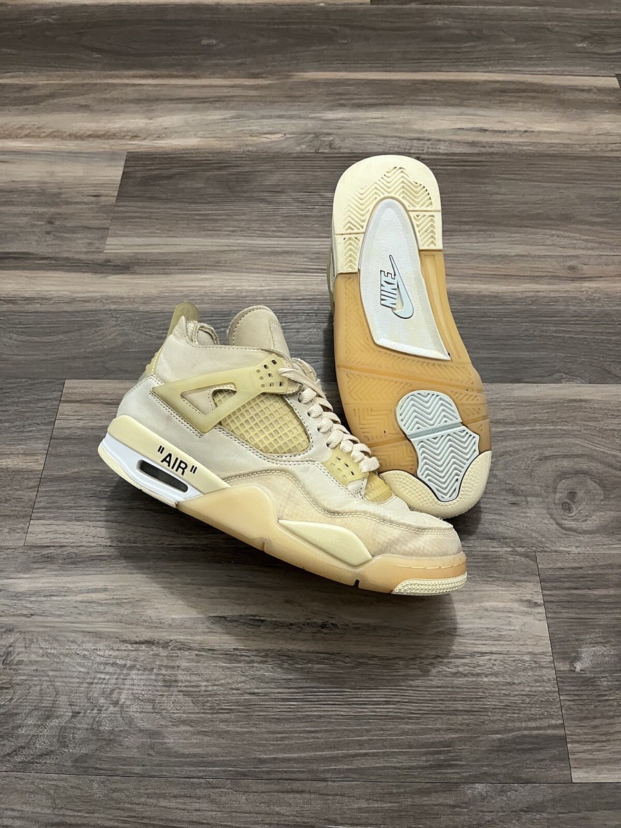 Size 9 - Jordan 4 SP x Off-White Mid Sail W (Size 9 Women/7.5 Men