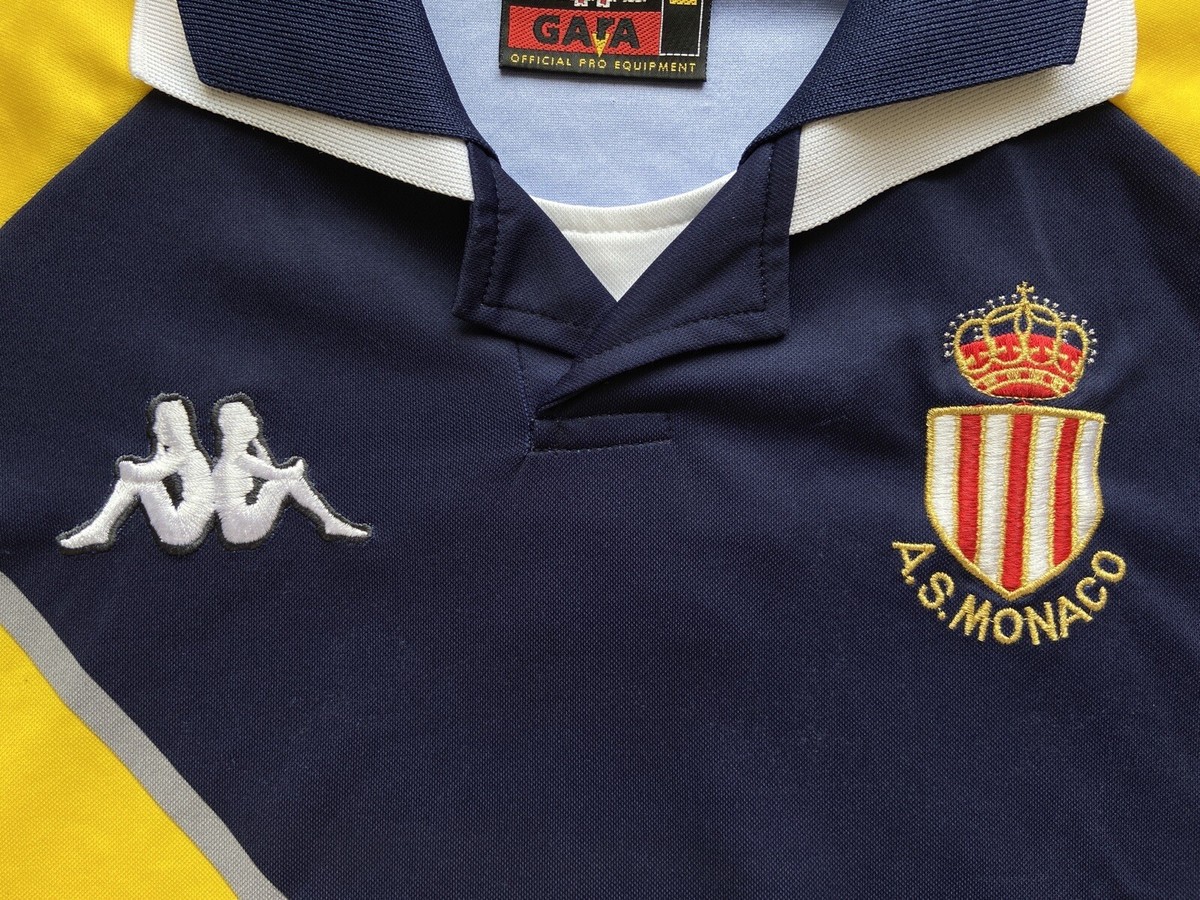 MONACO 1998 1999 AWAY FOOTBALL SHIRT SOCCER KAPPA sz L MEN VINTAGE