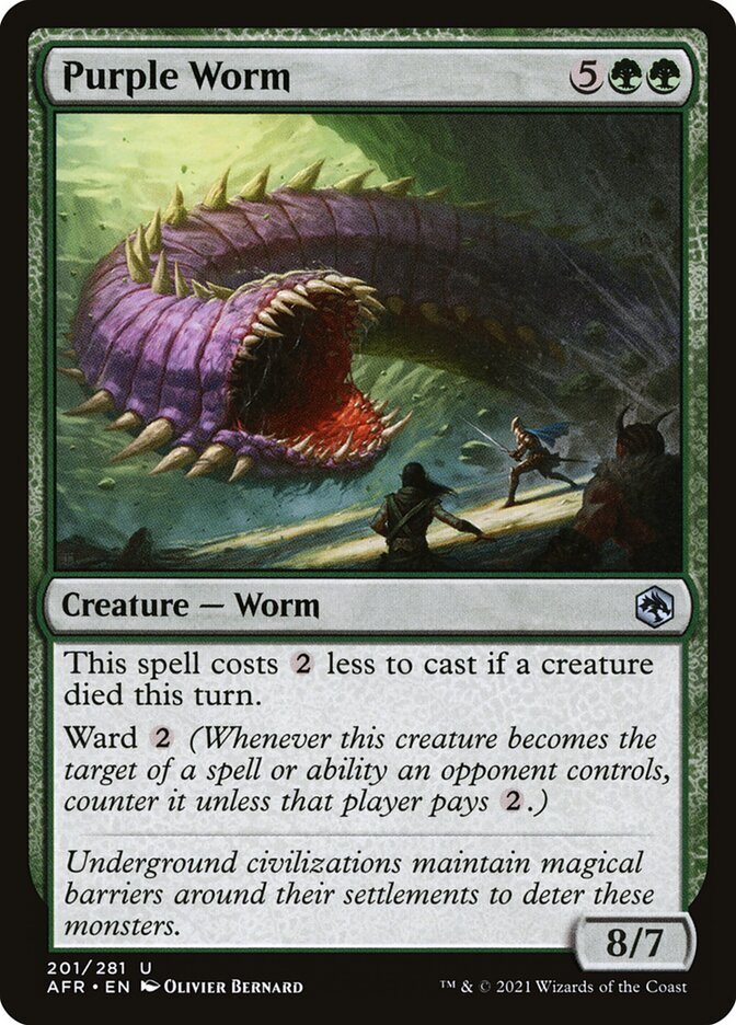 Magic the Gathering (mtg): AFR: Purple Worm (x 4) | eBay