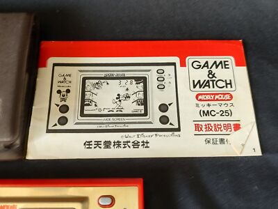 Vintage Nintendo Game & Watch Mickey Mouse. Handheld game, Working