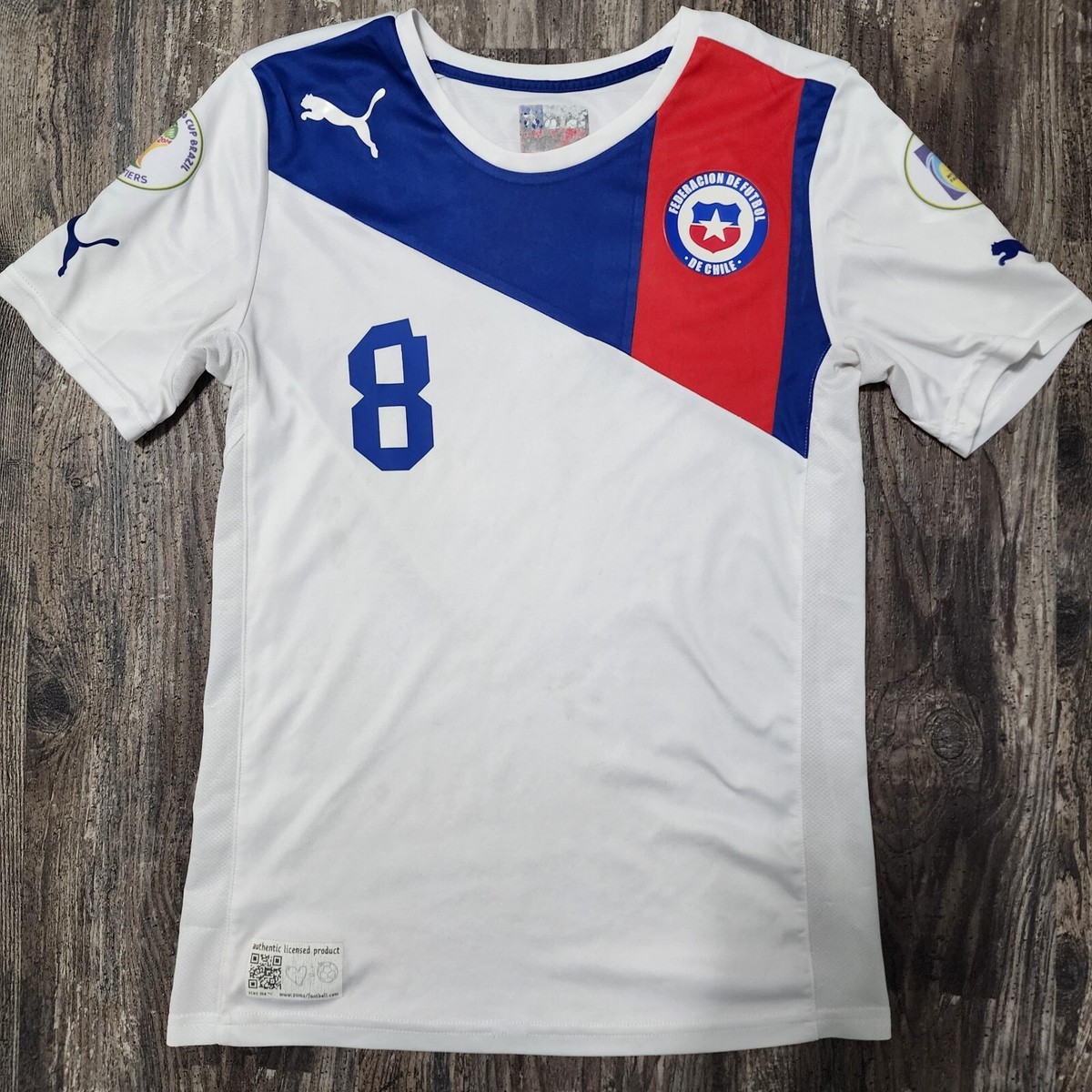2013 Puma Chile Away Jersey Arturo Vidal Kids M Copa America World