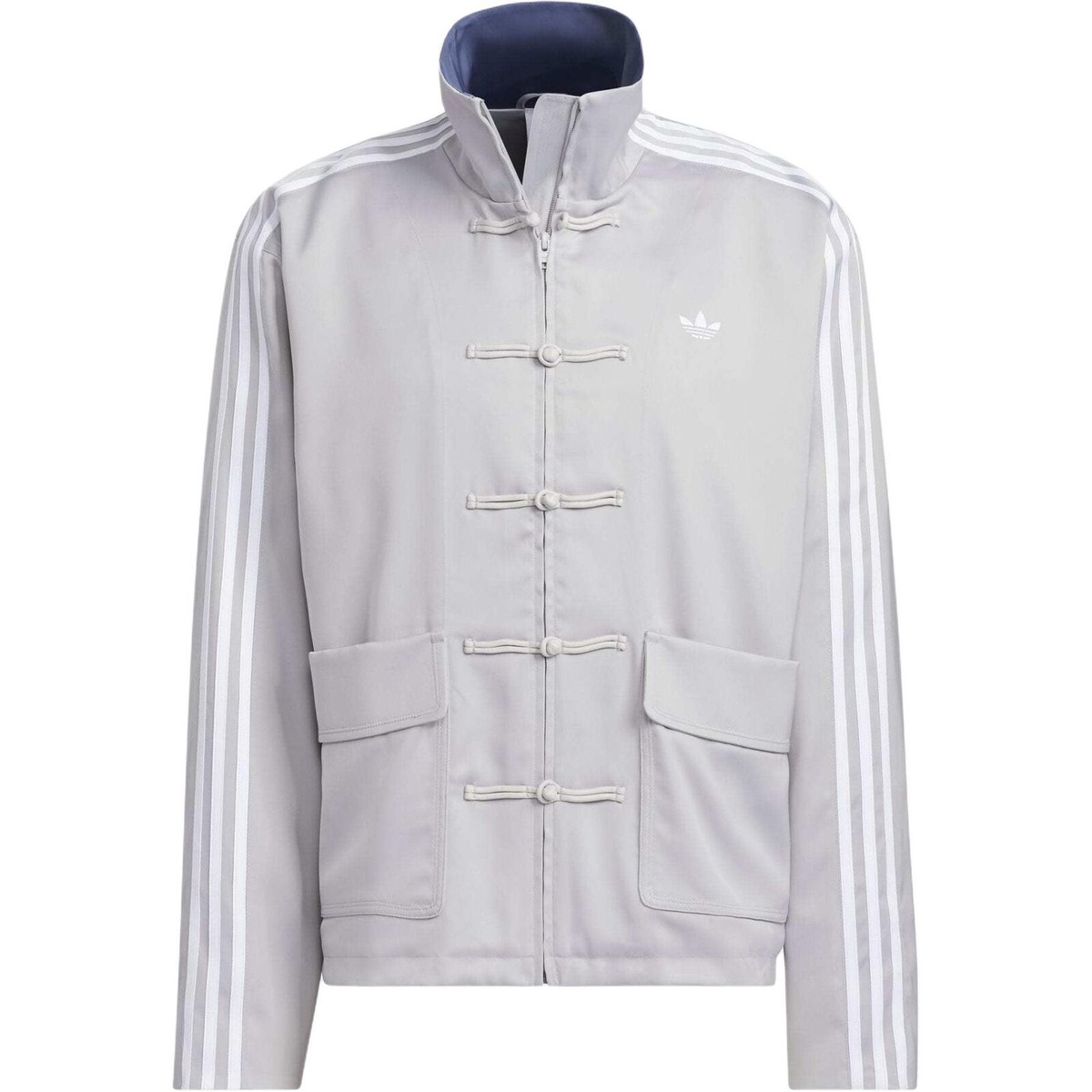Adidas Originals CN TT Satin Chinese Style Button Brand Logo Retro
