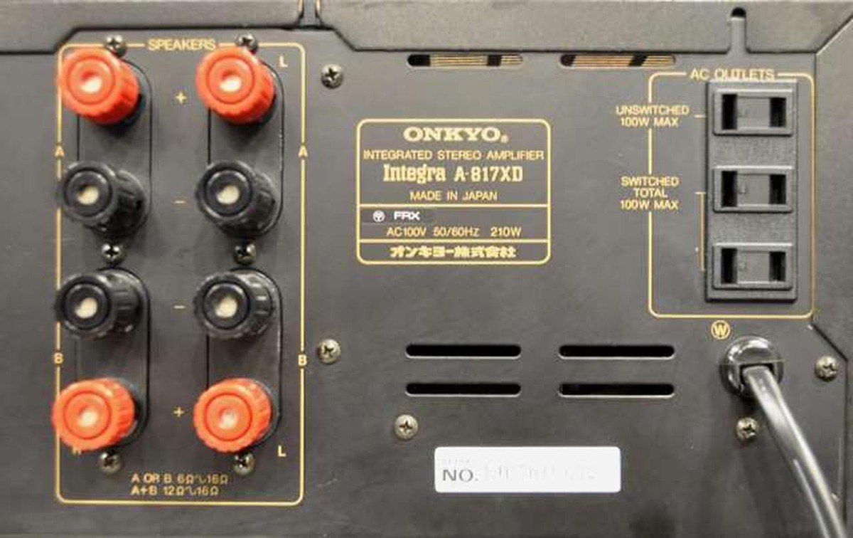 ONKYO A-817XD | Stereo Integrated Amplifier Manual Pre-Owned Good