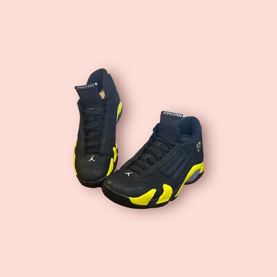 NIKE AIR JORDAN 14 Retro Thunder Yellow-Black/White 2014 Men's