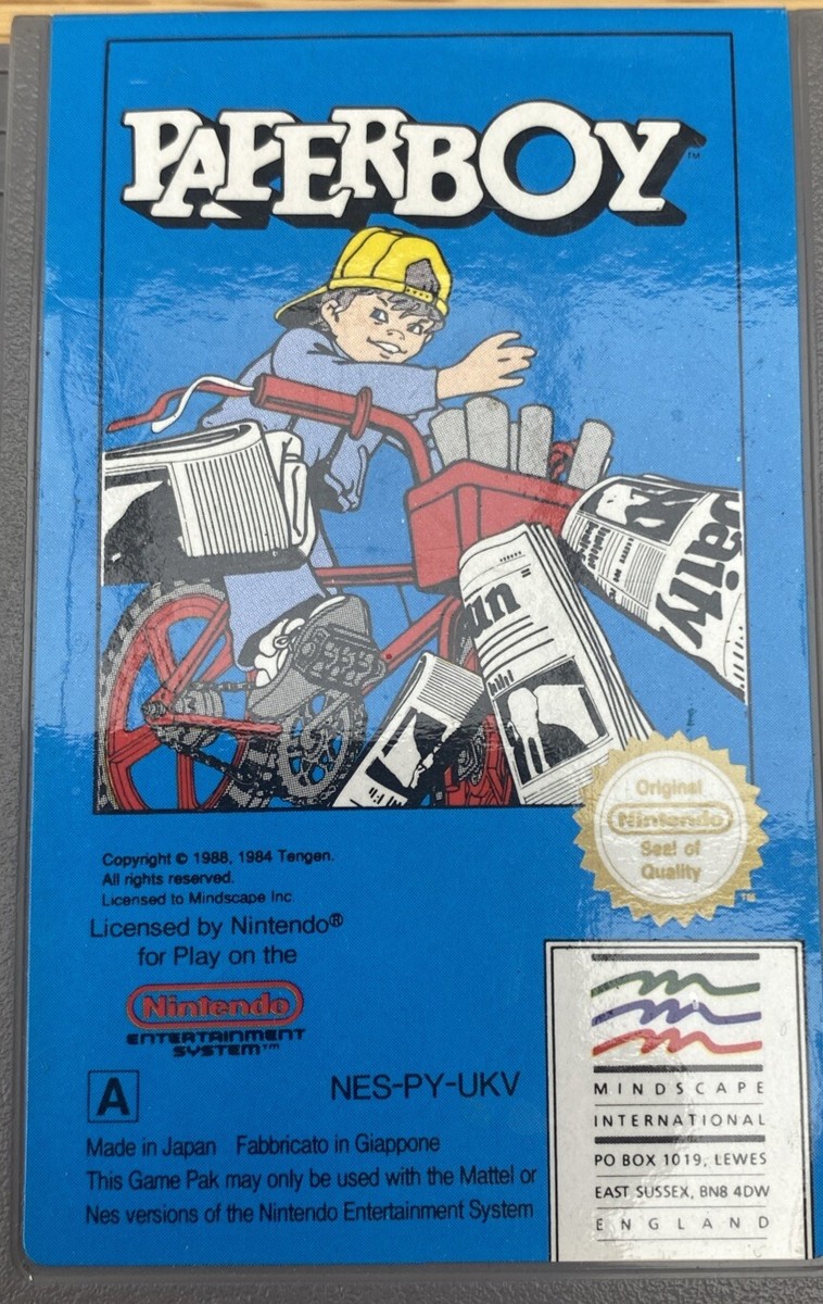 Nintendo NES Paperboy Game | eBay UK
