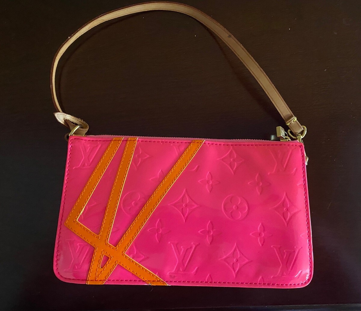 Louis Vuitton x Robert Wilson Neon Pink Orange Vernis Pochette