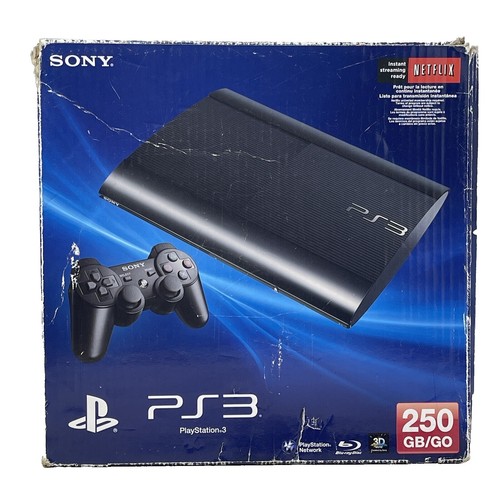 PlayStation 3 PS3 Super Slim Console, Pick 1-4 Controllers, 12GB