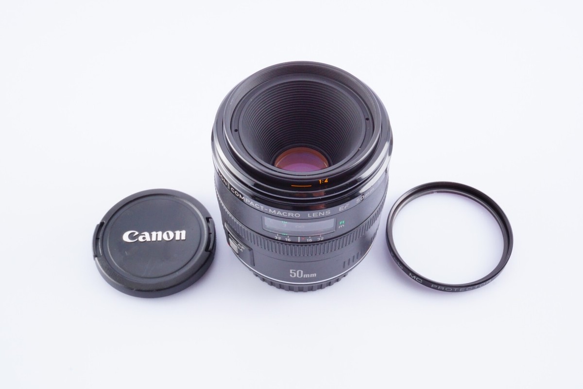 EX+++++ Canon EF 50mm F/2.5 Compact Macro AF Lens w/ Filter From