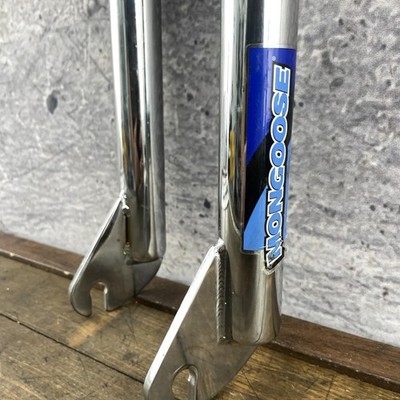 Mongoose BMX Fork 20in Chrome Steel 1in Threaded Steerer 3/8 Race