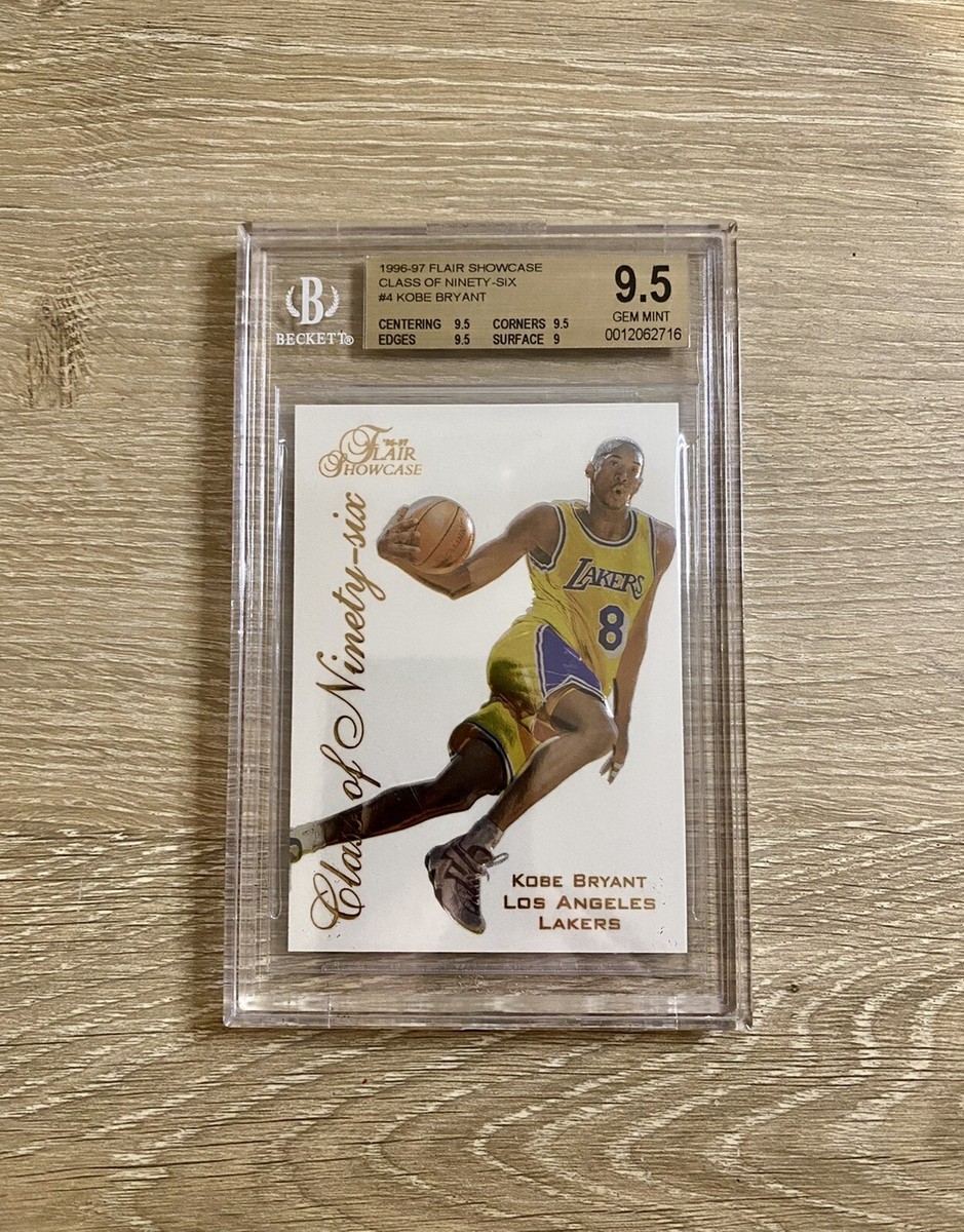 1996-97 Flair Showcase KOBE BRYANT Class of '96 #4 BGS 9.5 Lakers