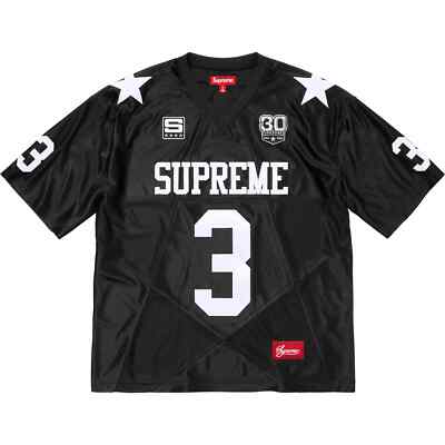 Supreme Star Football Jersey Black White Gold Dark Green 4colors