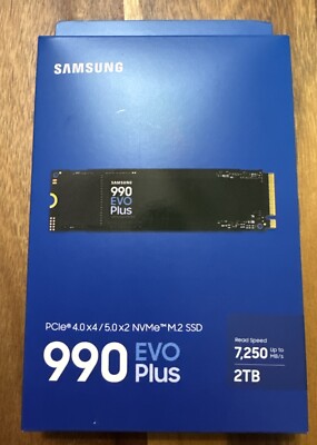Samsung - 990 EVO PLUS 2TB PCIe 5.0 x2 M.2 Internal SSD New MZ