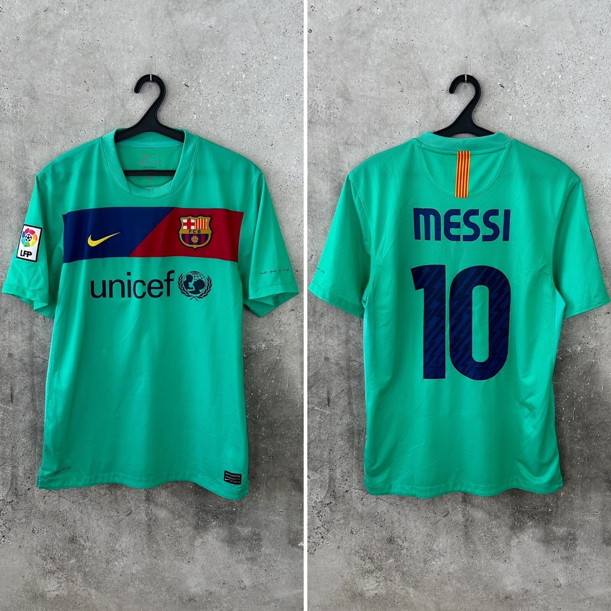 BARCELONA 2010 2011 THIRD FOOTBALL SHIRT #10 LIONEL MESSI NIKE