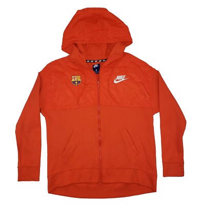 2017-2018 Nike FC Barcelona Full Zip Hoodie Soccer Football Womens